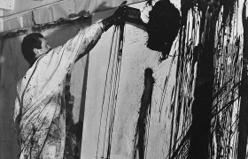 nitsch museum, Hermann Nitsch 8. Malaktion 1963, © Hans Niederbacher nitsch museum, Hermann Nitsch 8. Malaktion 1963, © Hans Niederbacher