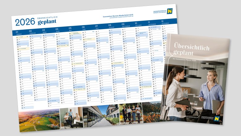 Convention Niederösterreich Wandkalender, © Niederösterreich-Werbung GmbH Convention Niederösterreich Wandkalender, © Niederösterreich-Werbung GmbH