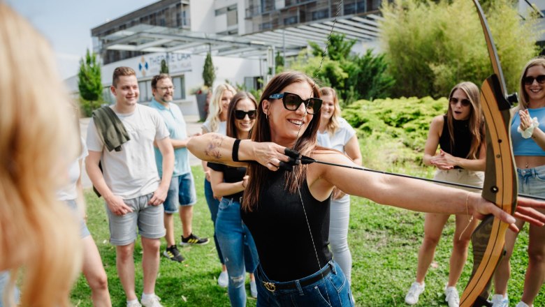 Therme Laa, Bogenschie&szlig;en, &copy; Thermenresort Laa, Pflanzl Media