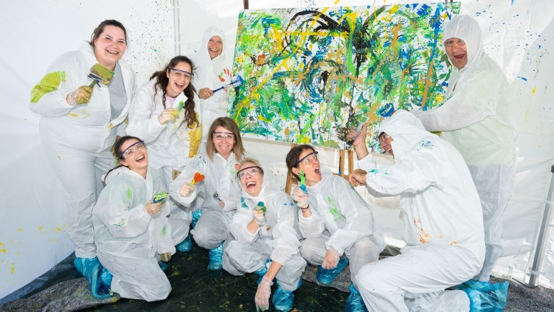TEAMbuilder, Actionpainting Workshop, © TEAMbuilder