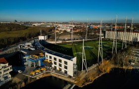 Blick auf die Golfanlage