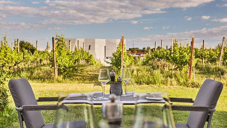 LOISIUM - Restaurant Vineyard mit Blick auf WeinWelt, &copy; LOISIUM