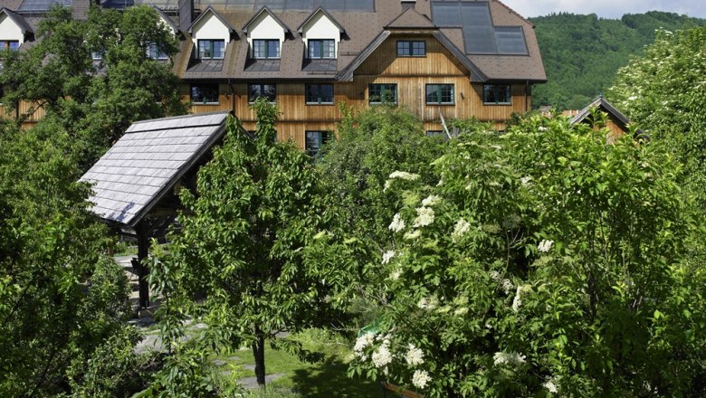 Steinschaler Hof, Garten, © Steinschaler Naturhotels