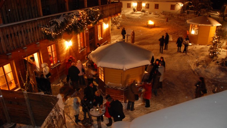 Steinschaler Dörfl, Dorffest im Winter, © Steinschaler Naturhotels